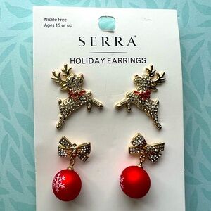 SERRA Rudolph Reindeer Earrings